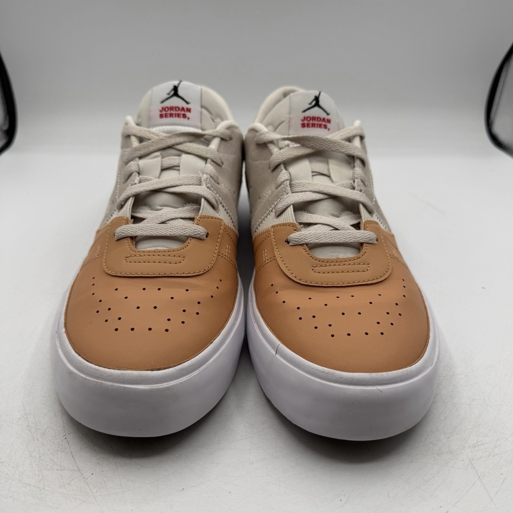Nike Jordan Series ES Praline Shoes Mens Sz 10.5 Tan White Casual Sneakers - Picture 4 of 11